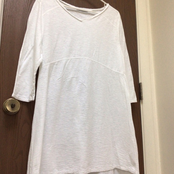 NEW Cut Loose white swing tunic top cotton linen, artsy, sz XL - Picture 2 of 13